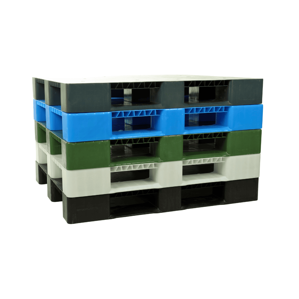 ÇP-PLT 80x120 Düz Kapalı Plastik Palet